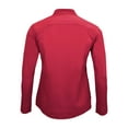 thumbnail image 3 of Natural Uniforms Women's Ultra Soft Stretch Zip Up Scrub Jacket (Red, Large), 3 of 5