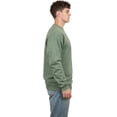 thumbnail image 3 of Milltex Unisex Crewneck Sweatshirt, Casual Fleece Cotton Blend Pullover, Regular Fit Long Sleeve Sweatshirt for Men & Women, Soft Warm Everyday Wear-GreenHtr, 3 of 4