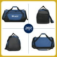 thumbnail image 5 of 25" Travel Duffle Bag with Shoe Compartment, 56L Overnight Bag for Gym Sport Travel,Blue - LX238, 5 of 6