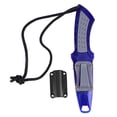 thumbnail image 1 of KEEP DIVING Stainless Steel Professional Scuba Fixed Blade Knife Blue Pointed Head, 1 of 9