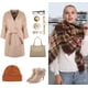 thumbnail image 5 of Bufanda de cuadros escoceses para mujer, bufandas de invierno y otoño, chales gruesos y suaves de gran tamaño, bufandas envolventes, 5 of 7