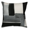 thumbnail image 2 of Creative Products Black Abstract Design 18x18 Indoor / Outdoor Pillow, 2 of 3