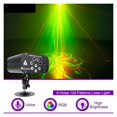 thumbnail image 2 of 8 Holes 128 Patterns Lamp Disco Stage Lights DJ Bar Flash Stage Lamp KTV Mini Christmas Projector ,Easy to Use, 2 of 6