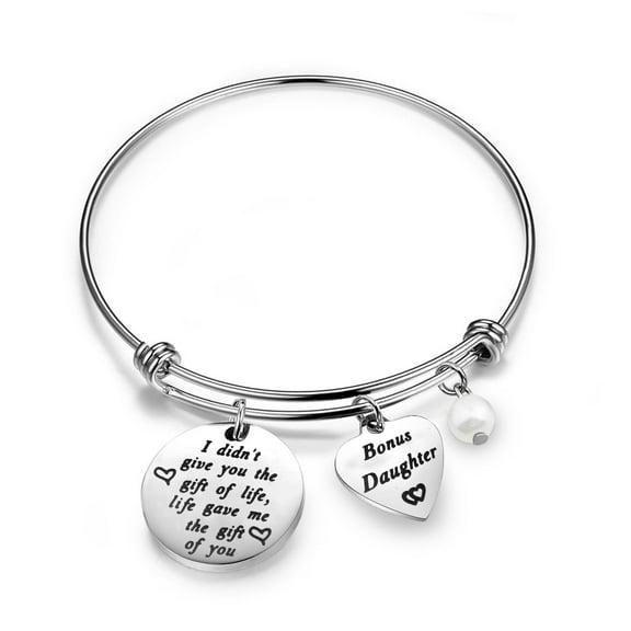 Stepdaughter Gifts Daughter in Law Bracelet I Didn't Give You The Gift of Life Life Gave Me The Gift of You Step Daughter Gifts from Stepmom
