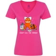 thumbnail image 3 of Inktastic Red Panda Craft All The Things Women's V-Neck T-Shirt, 3 of 5