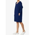 thumbnail image 3 of Haute Edition Women's Oversized Pullover Sweatshirt Dress, 3 of 3