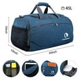 thumbnail image 3 of Canway Sports Gym Bag, Travel Duffel bag with Wet Pocket & Shoes Compartment&nbsp;for men women, 45L, Lightweight, 3 of 3