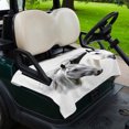 thumbnail image 2 of Golf Cart Seat Covers for 2 Seater,Horse Print Soft Microfiber Cart Seat Towel Blanket,Modern Watercolor Grey White Animals Absorbent Breathable Non Slip Bench Seats Protector for Golf Course 51"x31", 2 of 9