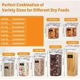 thumbnail image 4 of 3/6/9/15/24pcs Storage Container, Sealed Food Storage Containers With Lids And Labels, BPA Free Plastic Storage Containers, For Pasta, Flour, Sugar, Rice, Grains, Nuts And Coffee Beans, Household Kit, 4 of 4