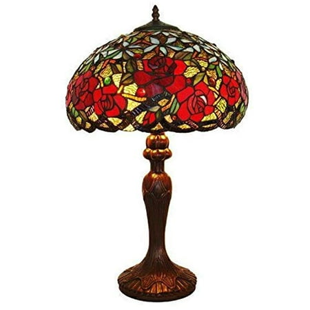 Amora Lighting Am1535tl16 Tiffany Style Res Roses Table Lamp Amora Lighting Am1535tl16 Tiffany Style Res Roses Table Lamp