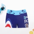 thumbnail image 2 of NIEWTR Toddler Clothes Boys Swim Trunks with Compression Liner Kids Bathing Suit 6-18 Years Swimwear Size 2T 3T 4T 5T(Dark Blue,6-7 Years), 2 of 4