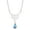 Blue, variant on Celtics Knot Pendant Necklace Pearl Crystal Rhinestone Chain Choker Necklaces