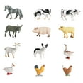 thumbnail image 1 of Juego de plástico de 12 piezas modelo animal realista para de juguete educativo Animales de granja Zulema estatuilla de animales salvajes, 1 of 7