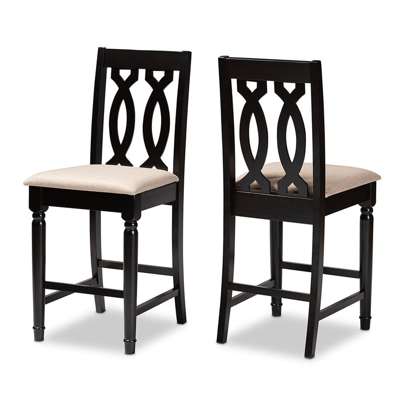 Photo 1 of Baxton Studio Darcie Counter Stool 2-piece Set