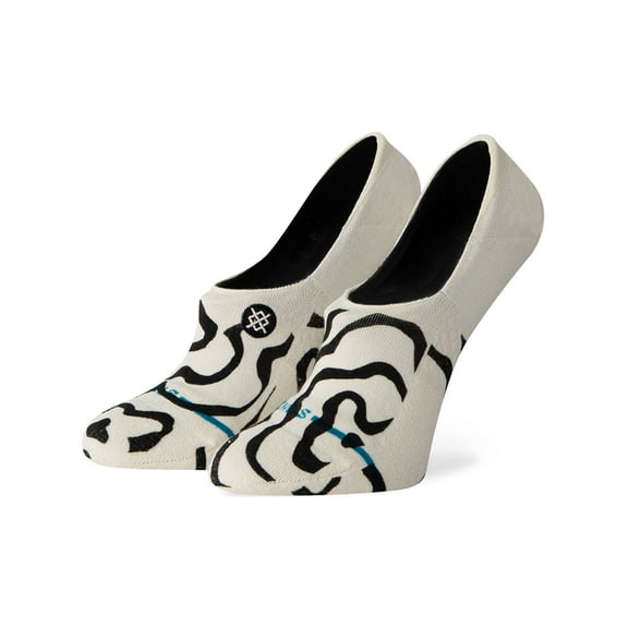 Stance Wonky Do No Show Socks Black White in size US 3 - 6