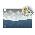 thumbnail image 4 of ZNDUO Placemats, 1 PCS Heat Resistant Stain Resistant Woven PVC Insulation Placemats, Durable Washable Elegant Table Mats for Dining-Natural Snow Mountain Scenery, 18"x12", 4 of 6