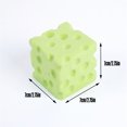thumbnail image 3 of TOYOUME Jumbo Cheese Block Squishy, 2.75 inch, Green, 3 of 6