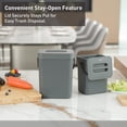 thumbnail image 2 of Cubo de basura de cocina montado en la pared EKO Pure Mini 3L (gris), 2 of 8