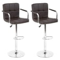 thumbnail image 1 of Juego de 2 Banquetas Ajustables BestOffice de Cuero PU Giratorias, 1 of 8
