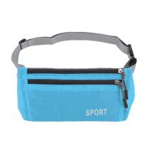 Unique Bargains 1 Pc Breathable Running Belt Diamond Fanny Pack for Sports to Carry Phone Keys Blue
