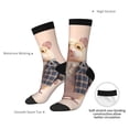 thumbnail image 6 of Honeii Cute Mouse In Glasses Print Adult Socks,Crew Socks,Casual Calf Socks,Daily Wear Socks for Men & Women, Perfect for Sports, Casual and Everyday Use, 6 of 6