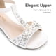 thumbnail image 3 of Sandalias para Niñas DREAM PAIRS KKUMHS2501 con Tira en T y Perlas Marfil, 3 of 6