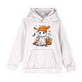 thumbnail image 4 of Odeerbi Kids Boys Halloween Hoodies Fall Winter Pullover Hooded Sweatshirts 4-14 Years Children's Halloween Printed Hoodie Long Sleeve Top Sweatshirt Kids Clothes White, 4 of 5