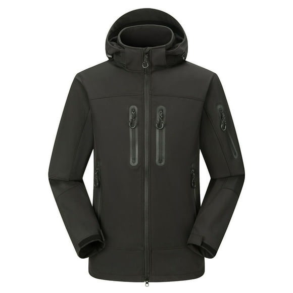 Unisex Warm Waterproof Windbreaker Hooded Winter Raincoat Jacket Ski Jacket Coat