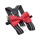 thumbnail image 2 of 2 Piezas Tirantes Ajustables Tirantes Elásticos Con Pajaritas Para Niños Estilo D Yinane tirantes para hombre, 2 of 5