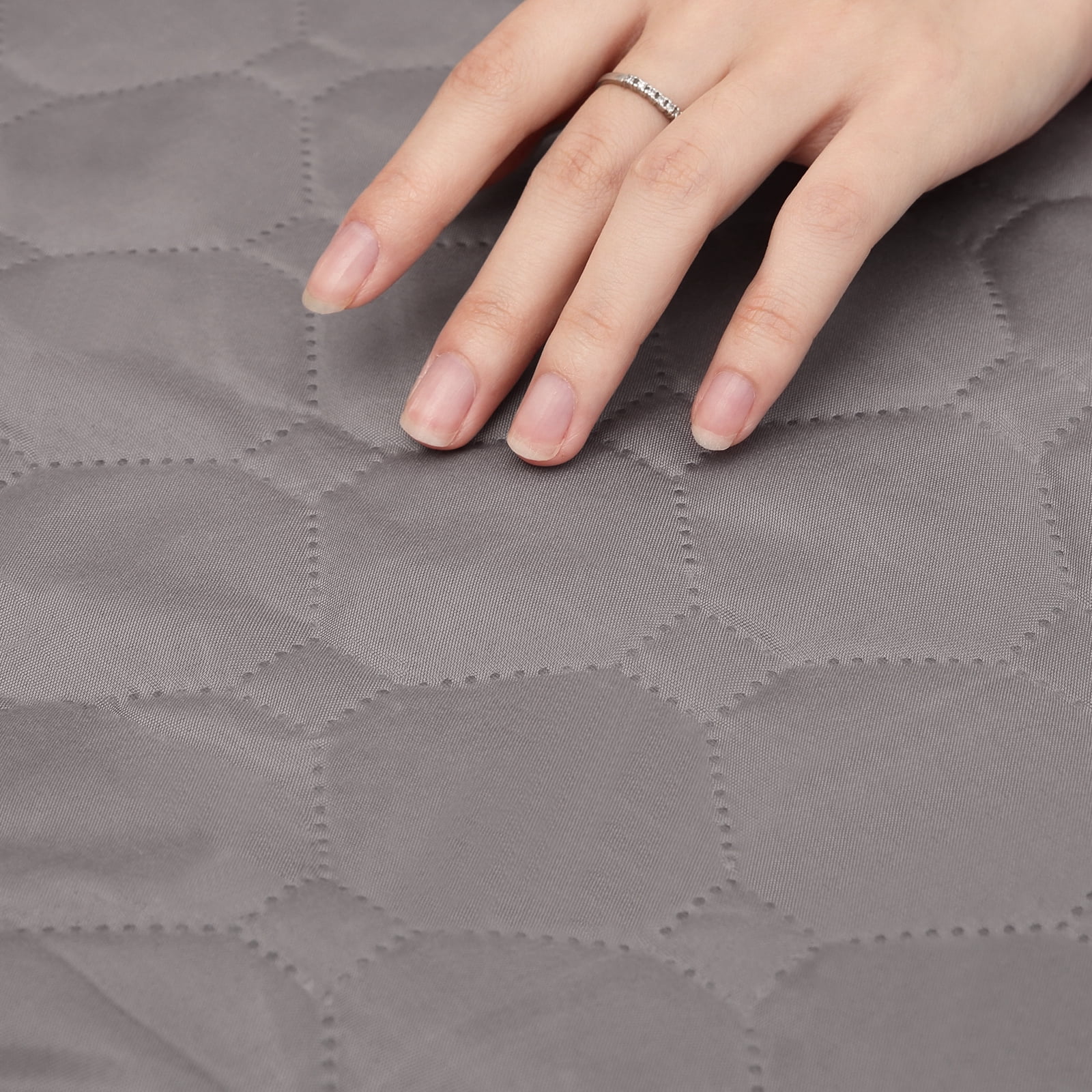 Oumilen Microfiber Mattress Pad, King, Gray