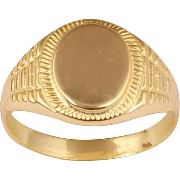 VISHUDDHA Women's Brass Anti Tarnish Statement Band Oval Shape Ring Fashion Jewelry for Gift,6