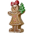 thumbnail image 5 of Northlight LED Lighted Gingerbread Girl Christmas Figurine - 15.25", 5 of 7
