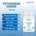 thumbnail image 2 of Puregen Labs Potassium Iodide 130mg - 60 Tablets - 5PK (Total 300 Tablets), 2 of 5