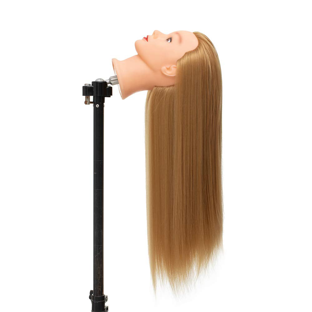 MILLYSHINE Mannequin Head With Hair And Stand Tripod,100% Real Human Hair,Wig  Stand Tripod With Mannequin Head, Styling Braiding Doll Head,Dyeing Curling  Traini…