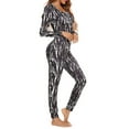 thumbnail image 6 of ShomPort Pajama Set for Women Long Sleeve Sleepwear Tops and Long Pants Soft Comfy Lounge Pajama Sets, 6 of 6