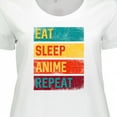 thumbnail image 4 of Inktastic Eat Sleep Anime Repeat Women's Plus Size T-Shirt, 4 of 5