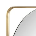 thumbnail image 3 of Kate and Laurel Nobles Modern Square Mirror, 24 x 24, Gold, Decorative Square Wall Decor with an Inset Round Mirror, 3 of 8