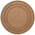 thumbnail image 2 of Unique Loom Outdoor Border Collection Area Rug - Multi Border (6' 1" Round Tan/Light Brown), 2 of 6