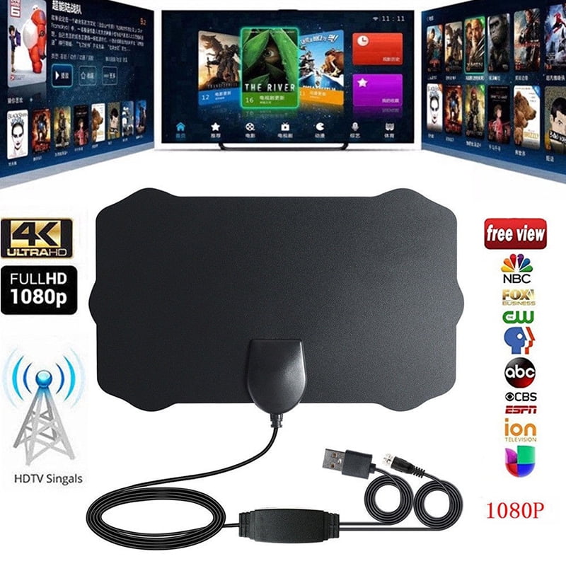 RONSHIN 1080P 200 Mile Range Antenna TV Digital HD Skywire 4K Antena Digital Indoor HDTV Single Amplifier