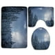 thumbnail image 1 of ABPHQTO Árboles cubiertos de nieve en invierno Juego de alfombras de baño de 3 piezas Alfombra de baño Alfombra de contorno y tapa de inodoro ABPHQTO Cont-CHAPPLE-13259, 1 of 2