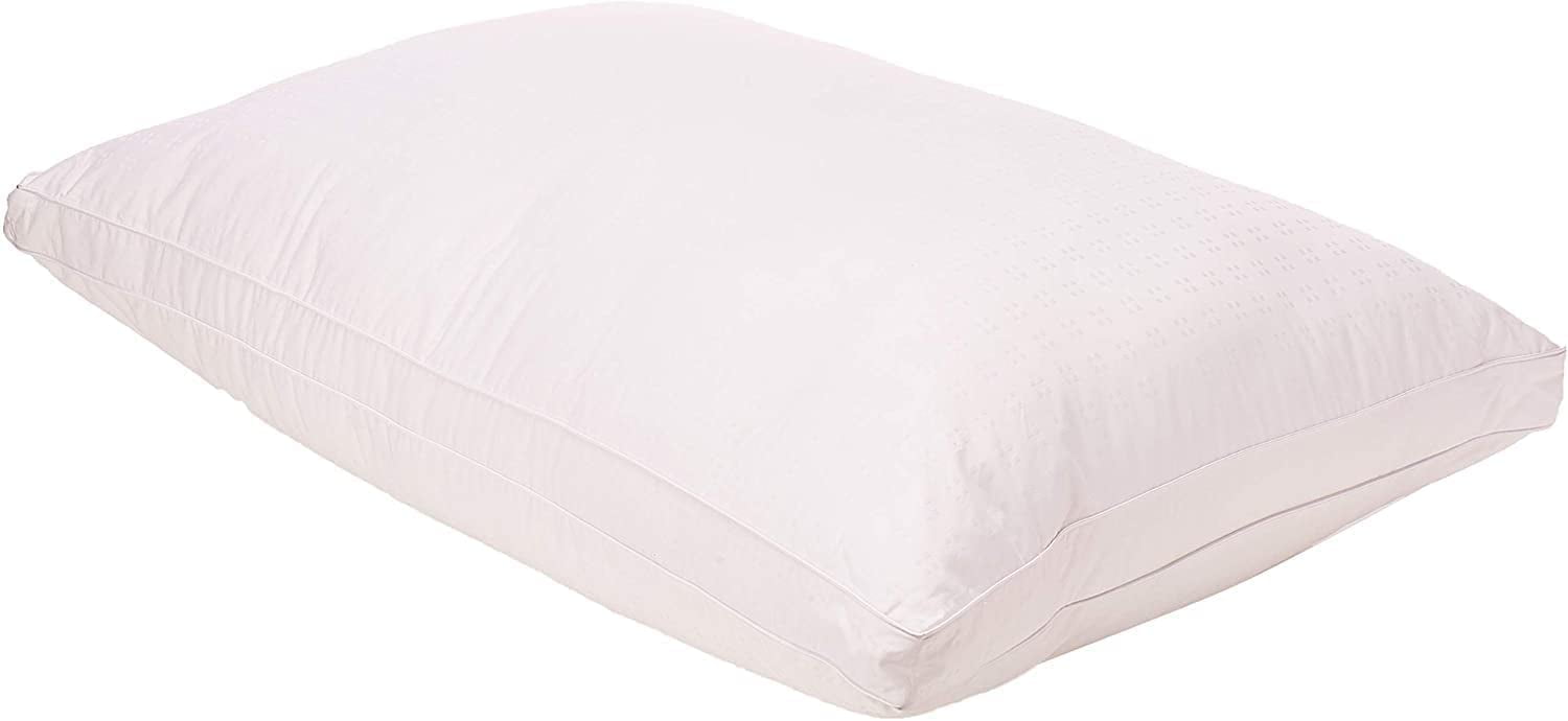 1000 TC Egyptian Cotton Cover Down Alternative Pillow 4-Pack Jumbo White 