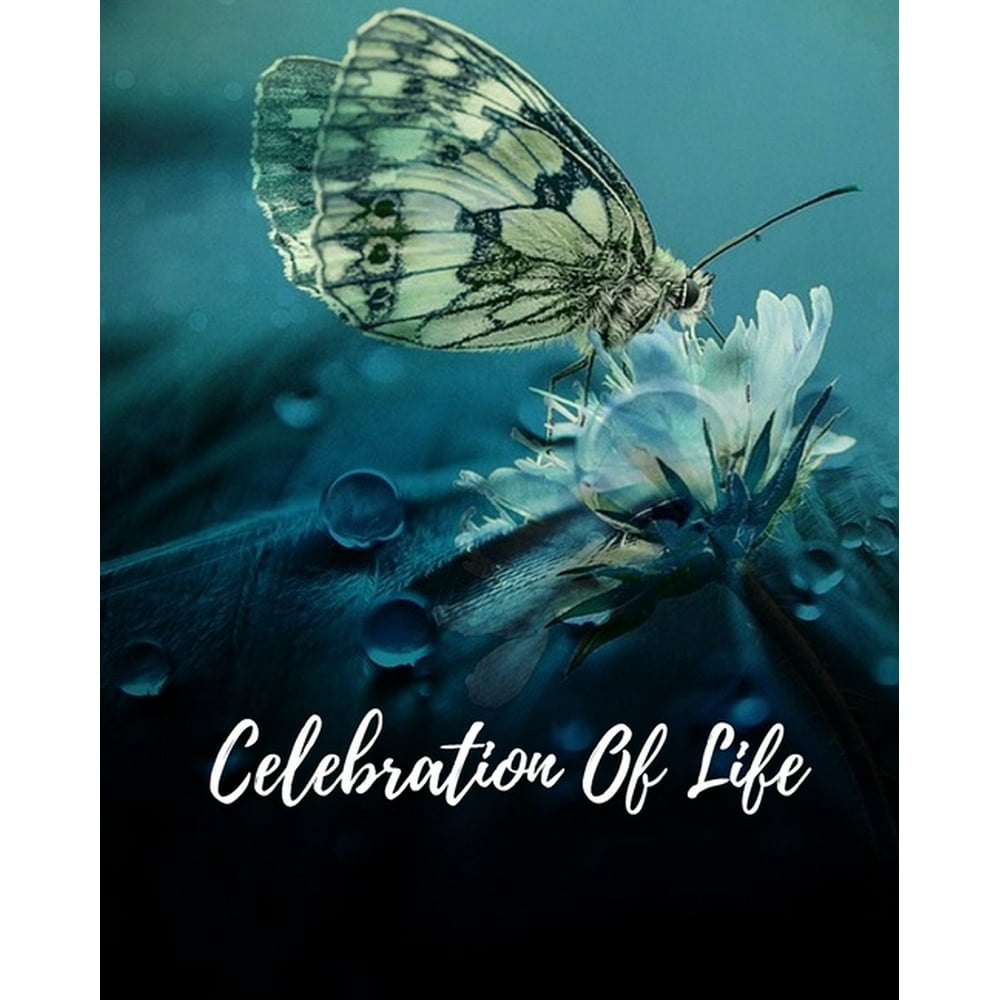 Celebration Of Life Memorial Guest Book, Funeral Guest Book
