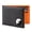 Black & Orange, variant on Men’s Bifold Full-Grain Leather Wallet with AirTag Holder, RFID Blocking, 9 Card Slots, ID Window (Black)