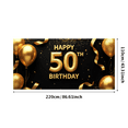 thumbnail image 1 of Golden Happy 50th Birthday Banner Background, Party Backdrop Decorations for Photography Props Birthday Party Celebration Photo Booth Decor, 1 of 4
