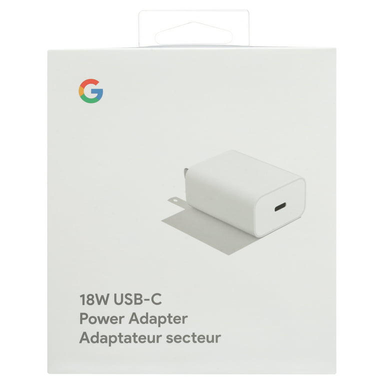  Google Adaptador de corriente USB-C de 18 W, GA00193-US,  blanco, Google Pixel, Pixel XL, Pixel 2, Pixel 2 XL : Celulares y Accesorios