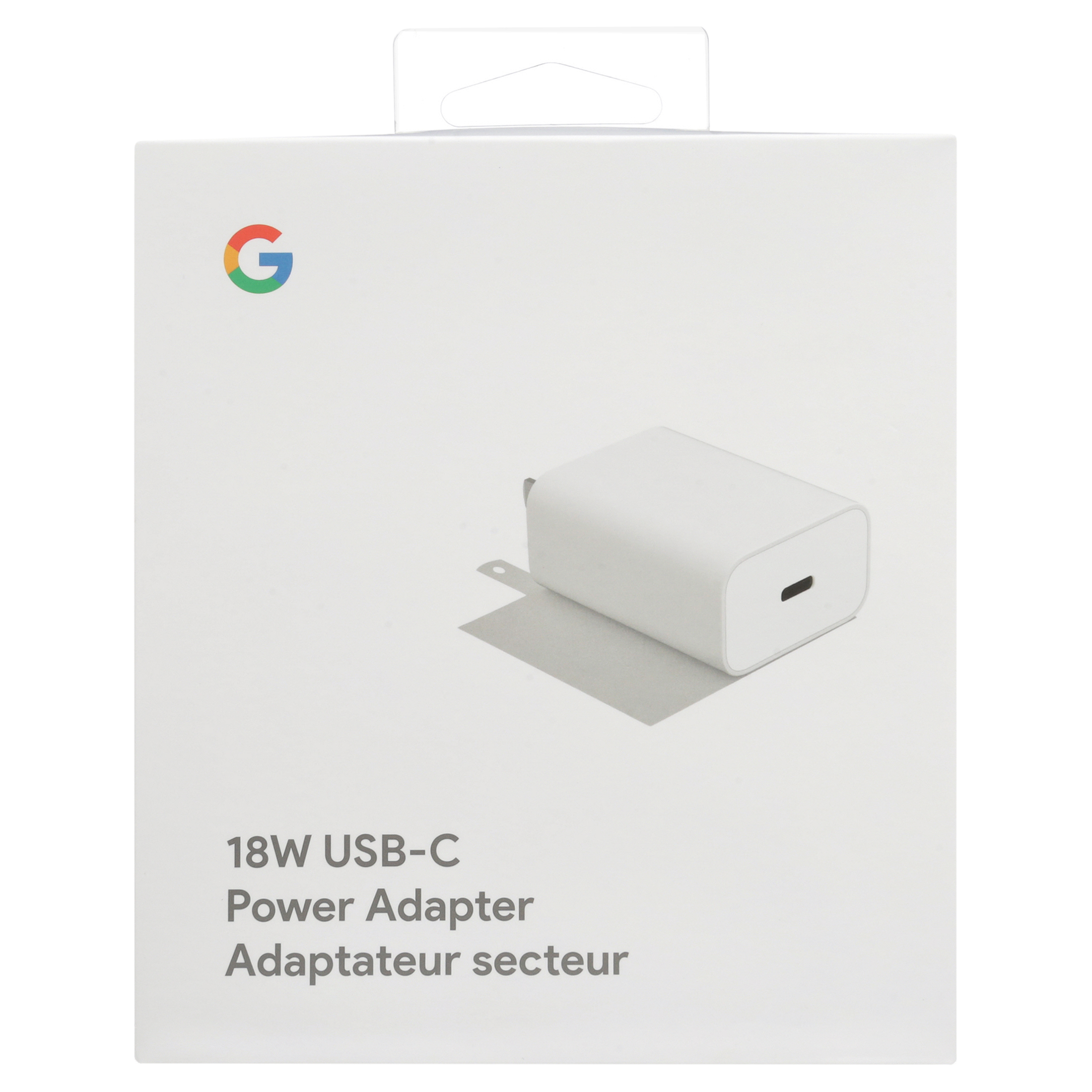 Google - Power adapter - 18 Watt (24 pin USB-C) - white - image 4 of 9