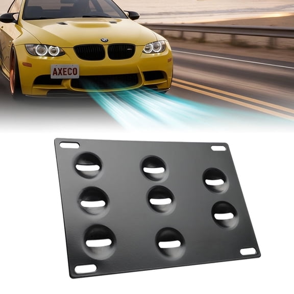 Drill free Tow Hook License Plate Relocator for BMW E90 E91 E92 E93 M3 E82 E88 E60 Front Bumper Grill Tag Holder Offset