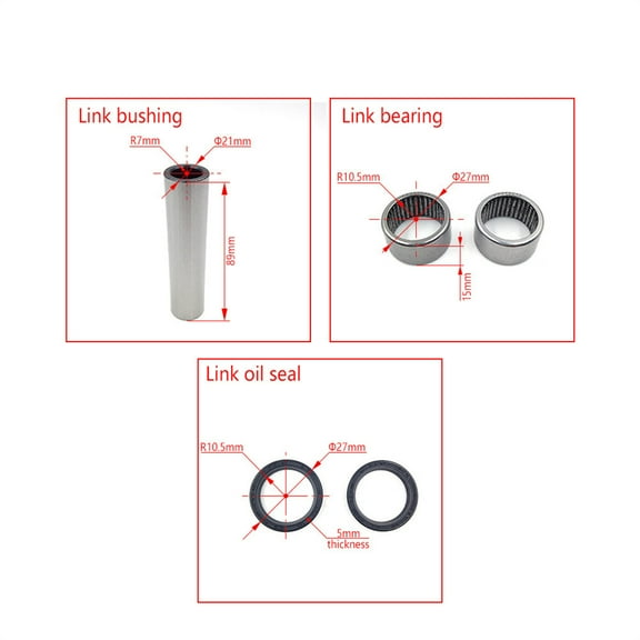 Zyutaosan Motorcycle Triangle Lever Rear Lowering Linkage Swing Arm Bearings Oil Seal Bushing Kit For Yamaha Yz250F Yz250Fx Yz450F Wr250F