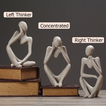 - Statue Thinkers Sandstone Crafts Religious Sculptures Figures Model toys for High-End Hotels, Offices, Home Furnishings Decor Birthday Christmas Gifts