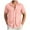 Pink, variant on LIUJUNSHOP Men's Short Sleeve Summer Casual Shirt Solid Striped Tropical Beach Holiday Top Khaki XXL